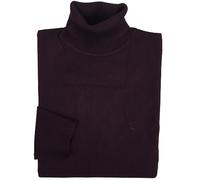 Coveri Maglia Maglione da Uomo Dolcevita a Collo Alto Rasato Tinta Unita M L XL XXL 3XL (XXXL - Bordeaux)