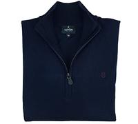 Coveri Maglione Maglioncino Lupetto Pullover Uomo Mezza Zip Taglie Forti 3XL 4XL (5XL - Blu)