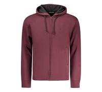 Coveri Moving Red Cotton Men's Hooded Sweatshirt - M