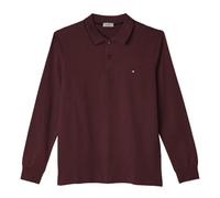 Coveri Polo Uomo Caldo Cotone Jersey Manica Lunga Taglie Forti 3XL 4XL 5XL 6XL (IT, Testo, 3XL, Regular, Regular, Bordeaux)