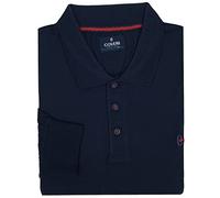 Coveri Polo Uomo Manica Lunga Cotone Leggero Taglie Forti 3XL 4XL 5XL 6XL (IT, Testo, 5XL, Regular, Regular, Blu)