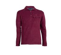 COVERI VIALE MORIN Felpa in pile mezza zip con taschino sul petto, Bordeaux M
