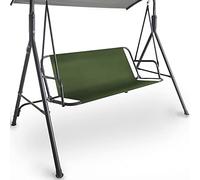 Coverify Copertura per dondolo da giardino, in tessuto Oxford 600D, resistente, per sedia a dondolo da giardino, di ricambio, universale, 148x50x50 cm, colore: verde