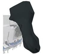 Coverify Full Outboard Motor Cover Fits 100-225 HP Outboard Engine Covers Black 600D Heavy Duty Oxford Waterproof Boat Engine Cover with Windproof Strap