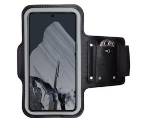 CoverKingz Bracciale sportivo compatibile con Google Pixel 8 - Borsa da braccio con scomparto per chiavi, supporto per braccio - Sport Running Band Nero