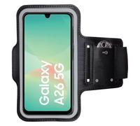 CoverKingz Bracciale sportivo per Samsung Galaxy A26 - Custodia da braccio con scomparto per chiavi, supporto per braccio, sportivo, colore nero
