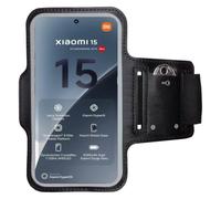 CoverKingz Bracciale sportivo per Xiaomi 15 - Borsa da braccio con scomparto per chiavi, supporto per braccio, sportivo, colore nero