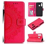 CoverKingz Cover per Huawei P30 Lite - Custodia a Portafoglio per Cellulare con Slot per schede per P30 Lite - Cover per Cellulare Motivo Mandala Rosa