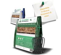 CoverUp! Telone Impermeabile Occhiellato 3 x 3 m [200 g/m²] & 10 tenditori per teli, Telo Esterno Impermeabile con occhielli per mobili da giardino, telo occhiellato di protezione antistrappo, verde
