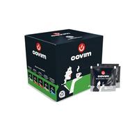 Covim Caffè - Cialde di Caffè Mistero Nero, 200 Compostabili Monodose (4x50pz), Intensità 10, Compatibili ESE 44 mm, Espresso Intenso con Note di Legno e Profumo di Cacao