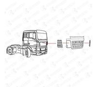 COVIND TGX/160 Deflettore aria, Cabina