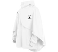 Covisoty Felpa con Cappuccio Poncho Cape da Uomo Manica Lunga Pullover Collo Alto Techwear Streetwear Hoodies