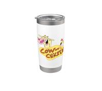 Cow and Chicken Logo Bicchiere termico in acciaio inox doppia parete