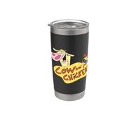 Cow and Chicken Logo Bicchiere termico in acciaio inox doppia parete