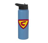 Cow and Chicken Super Cow Logo Stainless Steel Insulated Water Bottle