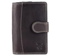 Cow Burry Portafoglio da donna in vera pelle | Portafoglio vintage di alta qualità con chiusura lampo | Materiale morbido e taglia XXL | Portafogli | Cow Burry, grigio., 13,5 x 9,5 x 3,5 cm (LxBxH),