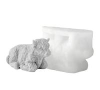 Cow Candle Mold - 3d Silicone Cute Reusable, Animal Casting Mold with Easy Demolding, Home Desk Decoration, Thanksgiving Birthday Party Craft, Office Room School for Diy Candle Making