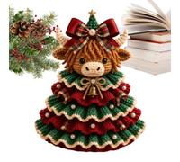 Cow Crochet Knitting Kit Cute Holiday Tree Handmade Room Decoration