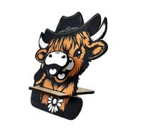 Cow Glasses Holder - Spectacle Holder Stand, Eyeglasses Display Cow | Cute Highland Cattle Eyewear Holder Stand, Eye Glasses Holder Statues for Desktop Decorative, 6,3 x 5,24 pollici