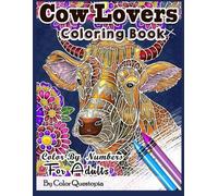 Cow Lovers Coloring Book - Color By Numbers For Adults (Tascabile)