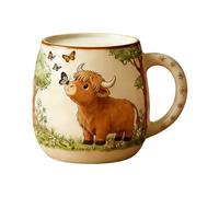 Cow Mug - 10oz Cow Pattern Ceramic Cup Cows Mug, Drinking | Mugs For Coffee Tea Hot Cocoa Milk Juice Hot Cold Drinks Office Home Colleagues Coworkers Women Men Animal Print Porcelain Novelty Water Caf