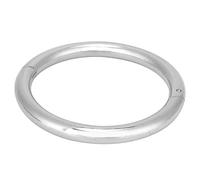 Cow Nose Ring, Iron Cattle Head Restraint with Chrome Finish and Self Lock