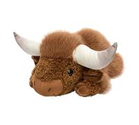 Cow Plush, 30cm Soft weighted-stuffed Toy, Realistic Lying Cattle Doll, Cute Animal Pillow Cushion, Decorative Plush Figure With Gentle Comfort Filling For Kids Adults Nursery Bedroom Sofa Car