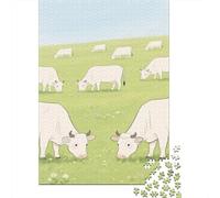 Cow Puzzle 1000 Pezzi, Geografia Mentale, Esperienza Tattile, Opera Conversazionale 1000pcs (75x50cm)