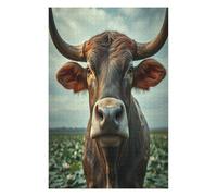 Cow Puzzle 1000 Pezzi Rompicapo Difficile Adulti Collezionisti Paisaje Edificio Per Amanti Del Puzzle Intelligenza E Relax Pressione Ridotta Regalo 1000 PCS