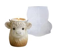 Cow Shaped Silicone Mold, Flessibile Plant Pot Container, Artistic Crafting Accessory, Craft Mold for Concrete Cement Plaster Home Classroom Studio School Projects Beginners Professional Use