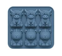 Cow Silicone Mold, 3D Ice Tray, Whiskey Cocktail Mold