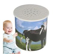 Cow Sound Machine, Voice Box Device, 2.36in Realistic Cow Noise Maker, Fun Inverted Effect, Compact Entertainment Toy, White, for Kids Learning & Playtime Use