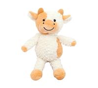 Cow Stuffed Animal, Realistic Plush Toy, Soft Cuddly Doll, Cute Farm Animal Figure, for Boys, Girls, Kids, Easter, Valentines Day, Nursery, Bedroom, Playtime, Gifting, Home Decoration, 11.81 inches