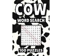 Cow Word Search: 100 Pages of Cattle Puzzles, Word Scramble, Word Find, and Vocabulary Activities for Kids, Adults, and Seniors