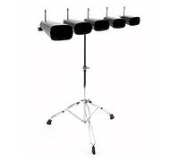 Cowbell 5 pezzi Set con supporto regolabile in altezza di Gear4music