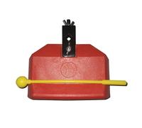 Cowbell Orff Instrument Drum Parts Accompany Set Jazz Style Music ABS Material Cheering Bell For Home Farm(Red)