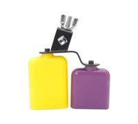 Cowbell Rock Bicolor Per Batteria Doppio Montato Campane Noise Maker Hand Percussioni Calcio Staffa In Metallo Lunga Durata