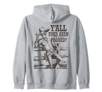 Cowboy alieno vintage, sei mai stato sondato divertente Felpa con Cappuccio