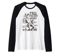 Cowboy alieno vintage, sei mai stato sondato divertente Maglia con Maniche Raglan