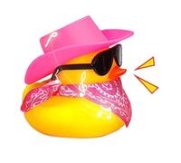 Cowboy, anatra in gomma, statuetta dello sceriffo, divertente decorazione per feste in costume, perfetta per il bagno dei bambini, visualizzazione selvaggia per compleanno, prezzo di classe o