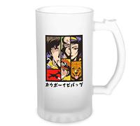 Cowboy Bebop Anime Characters Art Kawai Trasparente tazza di birra Stein 0.5L
