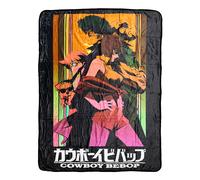 Cowboy Bebop Grupppo Faye Punta Edward Ein Nero Anime Pile Coperta Morbido Luce