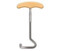 Cowboy Boot Puller, Wooden Handle Shoe Hook With Ergonomic Easy Grip Design | Comfortable Wood Handle Strong Pulling Hook Helps Wear Tall Boots Easily Reduces Bending For Cowboy Riding Equestrian Stable