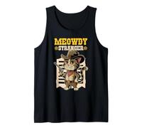 Cowboy Cat Meowdy Stranger Sheriff Cat Canotta