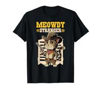 Cowboy Cat Meowdy Stranger Sheriff Cat Maglietta