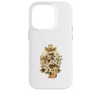 Cowboy Christmas Tree Western Hat & Boots Watercolor Custodia per iPhone 14 Pro