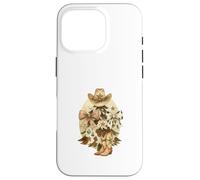 Cowboy Christmas Tree Western Hat & Boots Watercolor Custodia per iPhone 16 Pro