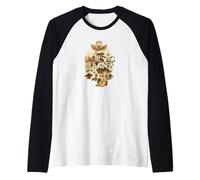 Cowboy Christmas Tree Western Hat & Boots Watercolor Maglia con Maniche Raglan