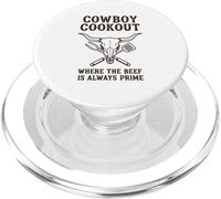 Cowboy Cookout dove la carne è sempre primaria PopSockets PopGrip per MagSafe