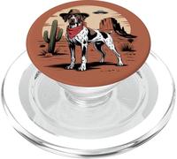Cowboy del deserto degli UFO alieni del puntatore tedesco a pelo corto PopSockets PopGrip per MagSafe